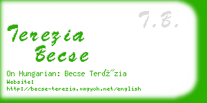 terezia becse business card